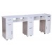 SENECA DOUBLE MANICURE TABLE (LIGHT WOOD) BY MAYAKOBA