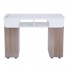 SENECA MANICURE NAIL TABLE (LIGHT WOOD) BY MAYAKOBA